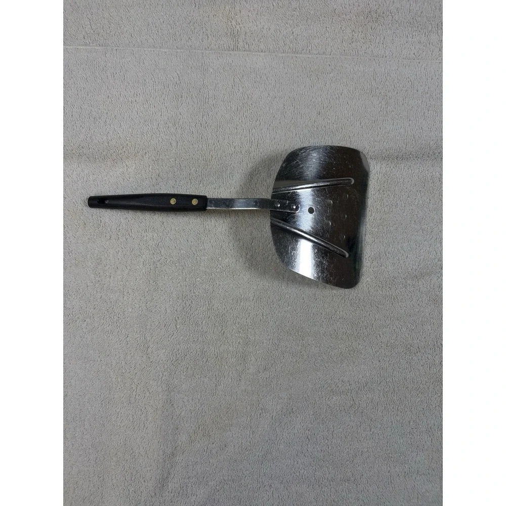 Wide USA Stainless Steel Metal Spatula With Heat Resistant Handle (267)